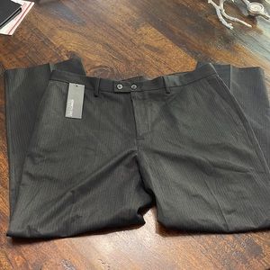 Men’s Kenneth Cole pinstripe charcoal dress pants 40 x 30